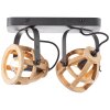 Brilliant Matrix Wood Plafond straler Bruin, Zwart, 2-lichts