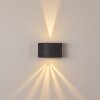 Windhoek Buiten muurverlichting LED Antraciet, 2-lichts