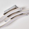 Letala Plafondlamp LED Chroom, Nikkel mat, 3-lichts