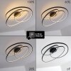 Chute Plafondlamp LED Zwart, 1-licht