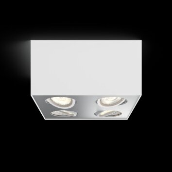 Philips Box Plafondlamp LED Wit, 4-lichts