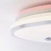 Brilliant Visitation Plafondlamp LED Zilver, Wit, 1-licht, Afstandsbediening, Kleurwisselaar