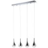Brilliant FRIZZANTE Hanglamp LED Chroom, 4-lichts