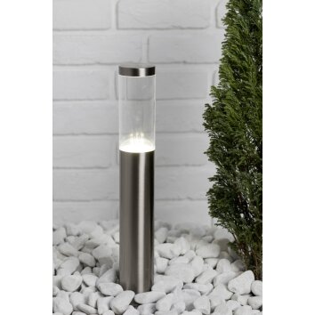 Brilliant Bergen Sokkellamp LED roestvrij staal, 1-licht