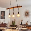 Seegaard Hanglamp Hout licht, Zwart, 3-lichts