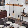 Seegaard Hanglamp Hout licht, Zwart, 3-lichts