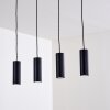 Zuoz Hanglamp Zwart, 4-lichts