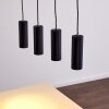 Zuoz Hanglamp Zwart, 4-lichts