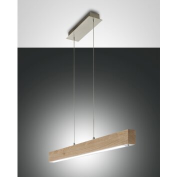 Fabas Luce Badia Hanglamp LED Hout licht, 1-licht