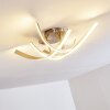 Aranu Plafondlamp LED Nikkel mat, 4-lichts