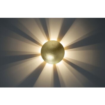 Mezia gold Muurlamp Goud, 1-licht