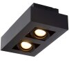 Lucide XIRAX Plafond spot LED Zwart, 2-lichts