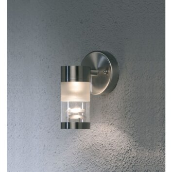 Konstsmide Bolzano Buiten muurverlichting roestvrij staal, 1-licht