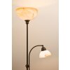 Wofi LACCHINO Staande lamp Bruin, Donkerbruin, Roest, 2-lichts