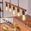 Blord Hanglamp Bruin, Zwart, 5-lichts