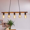 Blord Hanglamp Bruin, Zwart, 5-lichts