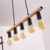 Blord Hanglamp Bruin, Zwart, 5-lichts