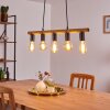 Blord Hanglamp Bruin, Zwart, 5-lichts