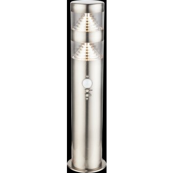 Globo Celio Padverlichting LED Zilver, 1-licht, Bewegingsmelder