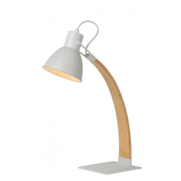 Lucide CURF Tafellamp Wit, 1-licht