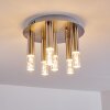 Basvuly Plafondlamp LED Nikkel mat, 6-lichts