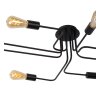 Lucide LESTER Plafondlamp Zwart, 8-lichts