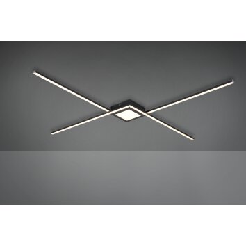 Trio Oxford Plafondlamp LED Antraciet, 1-licht