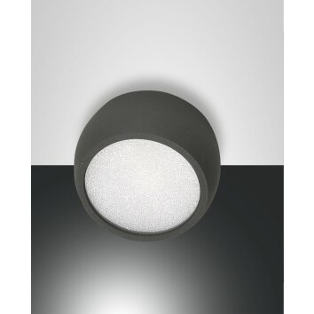 Fabas Luce Vasto Plafondlamp LED Antraciet, 1-licht