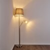 Gunstock Staande lamp Nikkel mat, 2-lichts