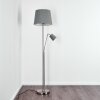 Gunstock Staande lamp Nikkel mat, 2-lichts