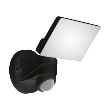 EGLO PAGINO Wandlamp LED Zwart, 1-licht, Bewegingsmelder