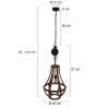 Steinhauer liberty bell Hanglamp Bruin, 1-licht