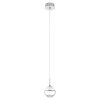 Eglo MONTEFIO 1 Hanglamp LED Chroom, Kristaloptiek, 1-licht