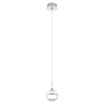 Eglo MONTEFIO 1 Hanglamp LED Chroom, Kristaloptiek, 1-licht