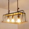 Logum Hanglamp Bruin, Zwart, 3-lichts