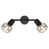 Globo XARA I Spotlamp Zwart, 2-lichts