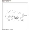 Lucide XIRAX Plafond spot LED Wit, 2-lichts
