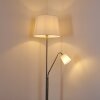 Gunstock Staande lamp Nikkel glanzend, 2-lichts