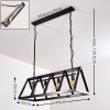 Haervej Hanglamp Zwart, 4-lichts