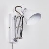 Stranderott Muurlamp Chroom, Wit, 1-licht