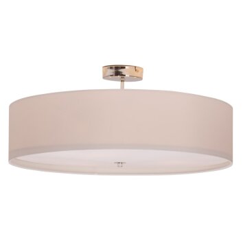 Brilliant Andria Plafondlamp Chroom, Wit, 3-lichts