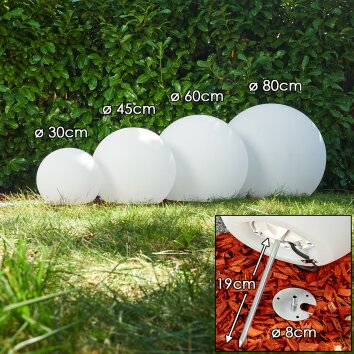 Arslev Kogellampen set van 4 Wit, 4-lichts