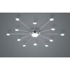 Trio BODRUM Plafondlamp LED Chroom, 12-lichts, Afstandsbediening