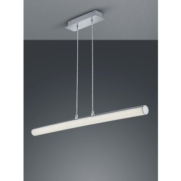 Reality LEIA Hanglamp LED Chroom, 1-licht, Afstandsbediening, Kleurwisselaar
