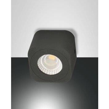 Fabas Luce Palmi Plafondlamp LED Antraciet, 1-licht
