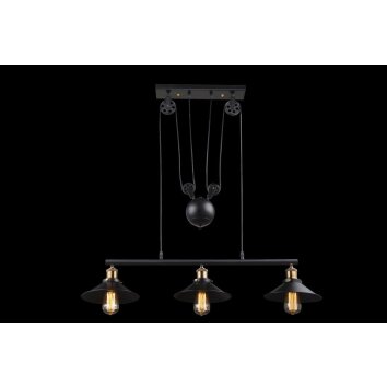 Globo LENIUS Hanglamp Zwart, 3-lichts