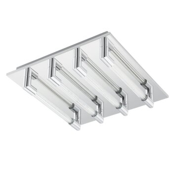 Eglo VELARDE Plafondlamp LED Chroom, 4-lichts