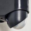 Larvik Buiten muurverlichting LED Antraciet, 1-licht, Bewegingsmelder