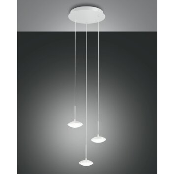 Fabas Luce Hale Hanglamp LED Wit, 3-lichts
