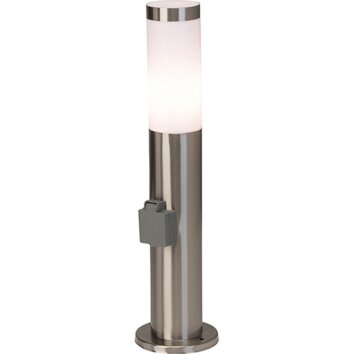 Briljante lampen Chorus Buitenlicht, Plint licht Roestvrijstalen kleur, 1-licht